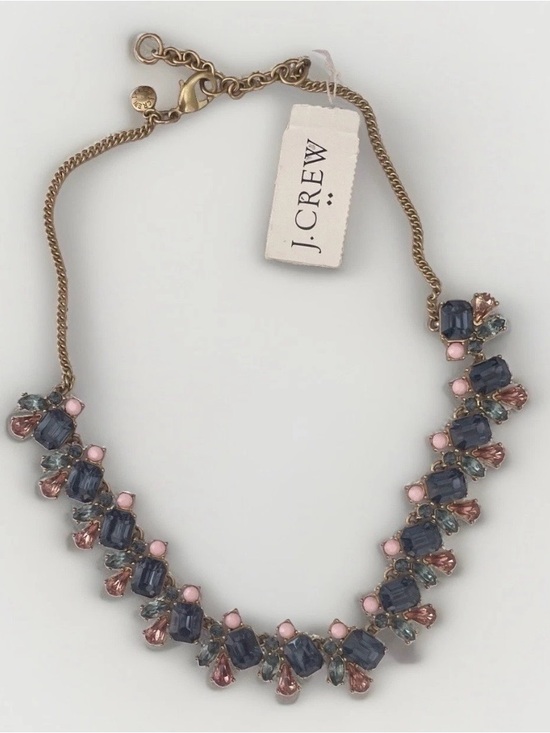 J. Crew Jewelry - J Crew Mixed Crystal Statement Bib Necklace NEW With Tags A1405